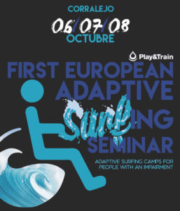 El próximo 6 de octubre se celebrará el “I Seminario Internacional de Surf Adaptado” en Corralejo, Fuerteventura