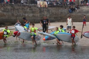 Pablo Ania, Gloria Torrijos y Laura Quetglas nuevos campeones de España de SUP Race en larga distancia