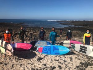 El equipo nacional de SUP Olas cierra el año con una concentración en Fuerteventura