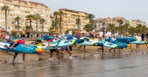 Iván de Frutos y Alexia Soto se llevan la primera prueba de SUP Race celebrada en el norte de África