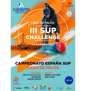 ¡¡ Abiertas las inscripciones para el SUP Challenge Cabo de Palos 2022 –  Campeonato de España Sup Race!!