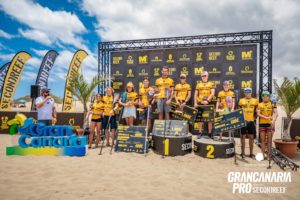 Arthur Arutkin y Alba Alonso, ganadores de la Gran Canaria PRO 2023 de paddle surf race