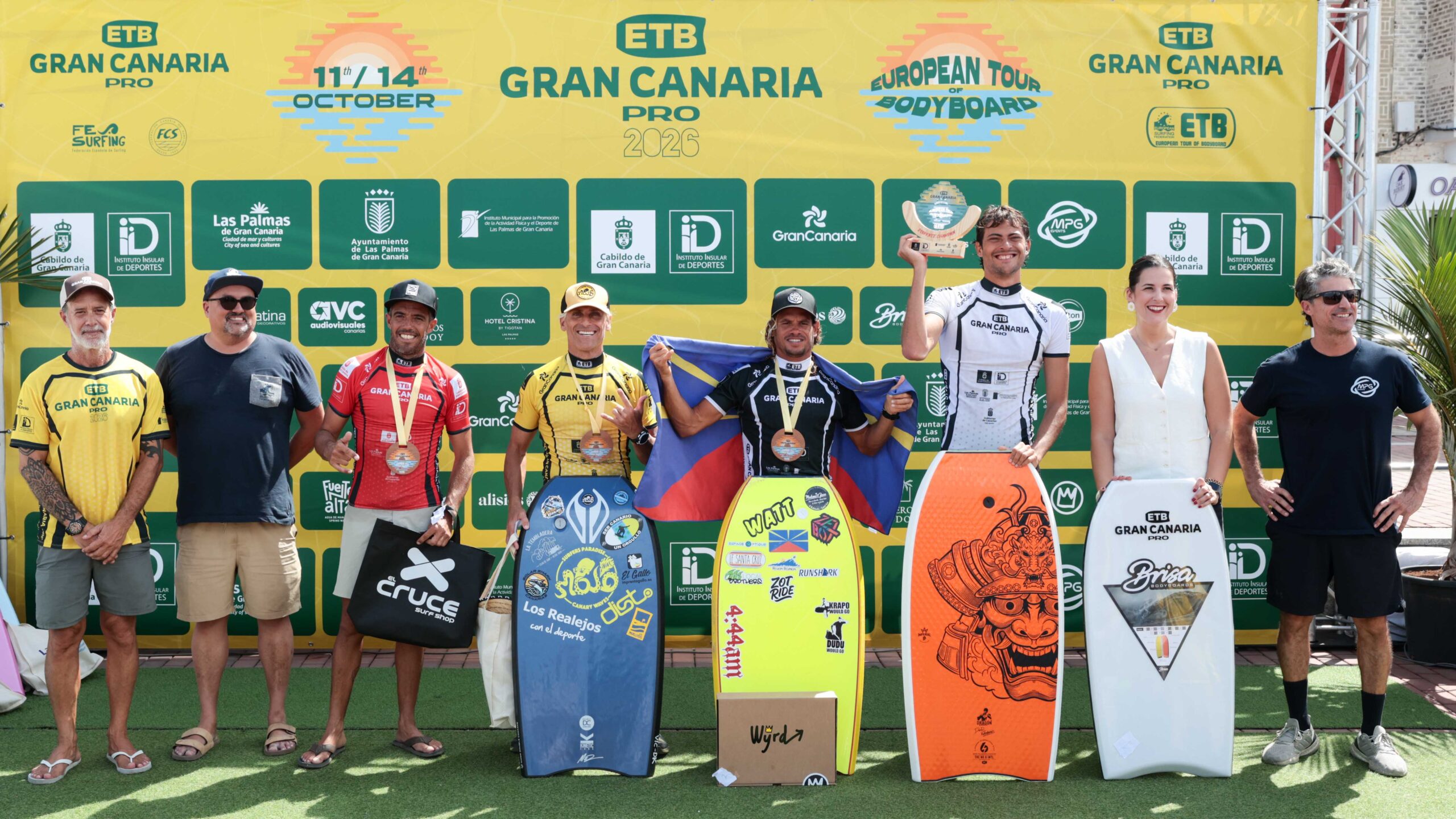 Podio Dropknee del ETB Gran Canaria Pro 2026