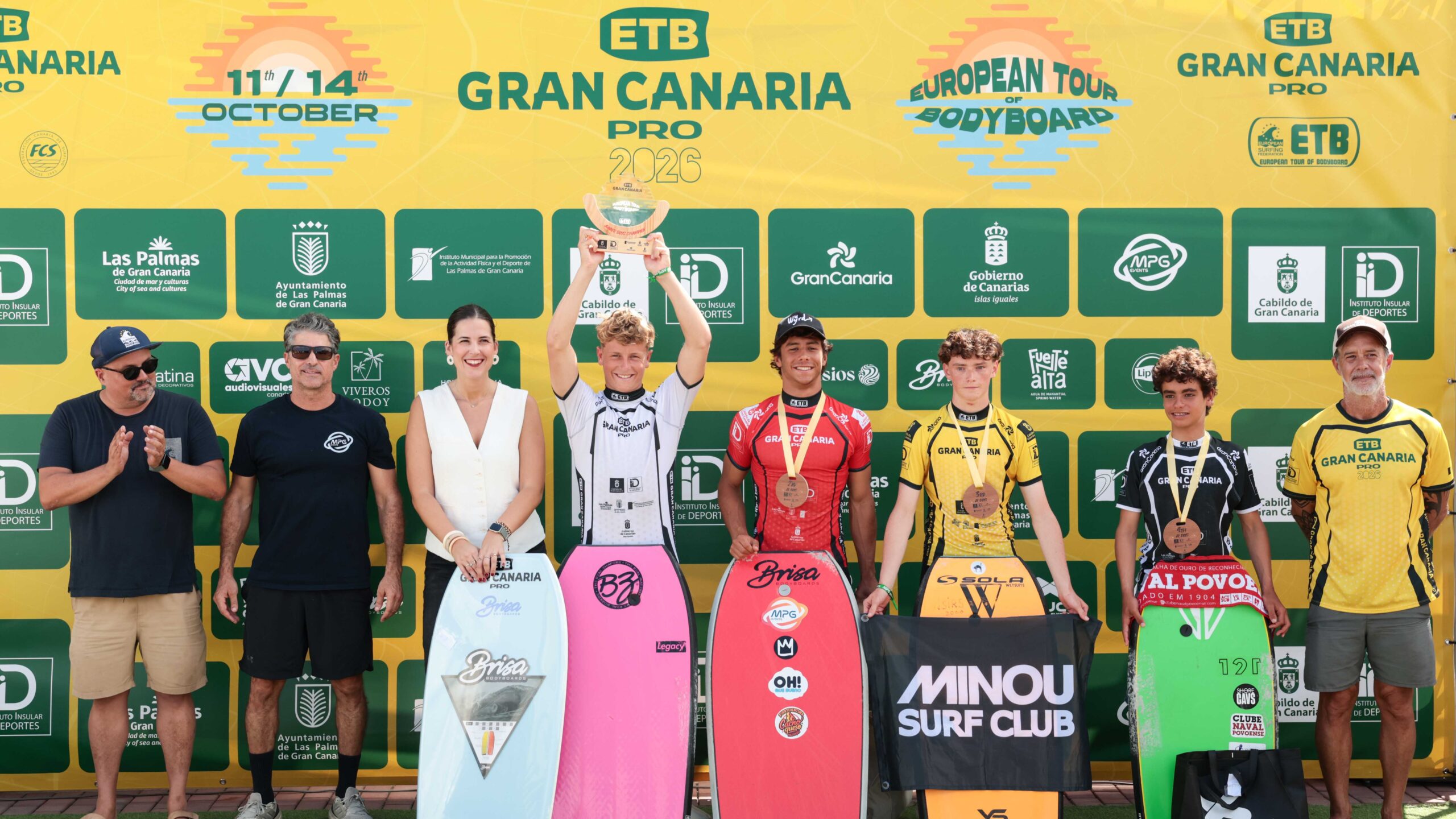 Podio Junior Boys del ETB Gran Canaria Pro 2026