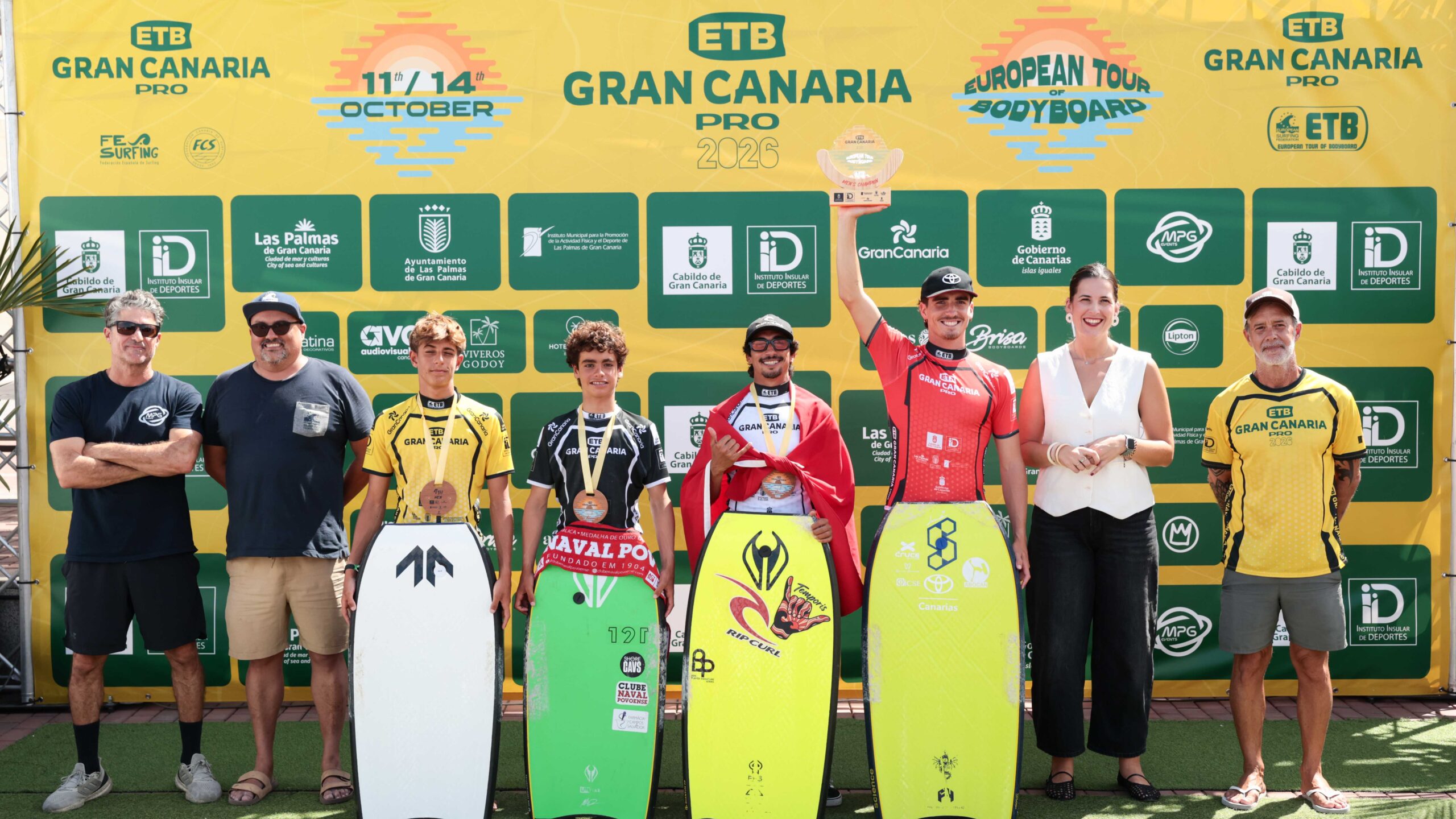 Podio Open Men del ETB Gran Canaria Pro 2026