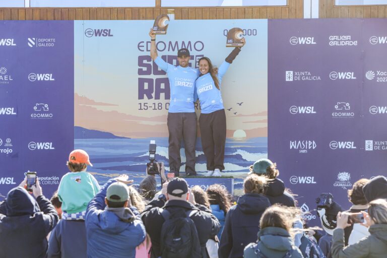 Yago Domínguez y Ariane Ochoa conquistan el Edommo Surf Pro Razo 2026